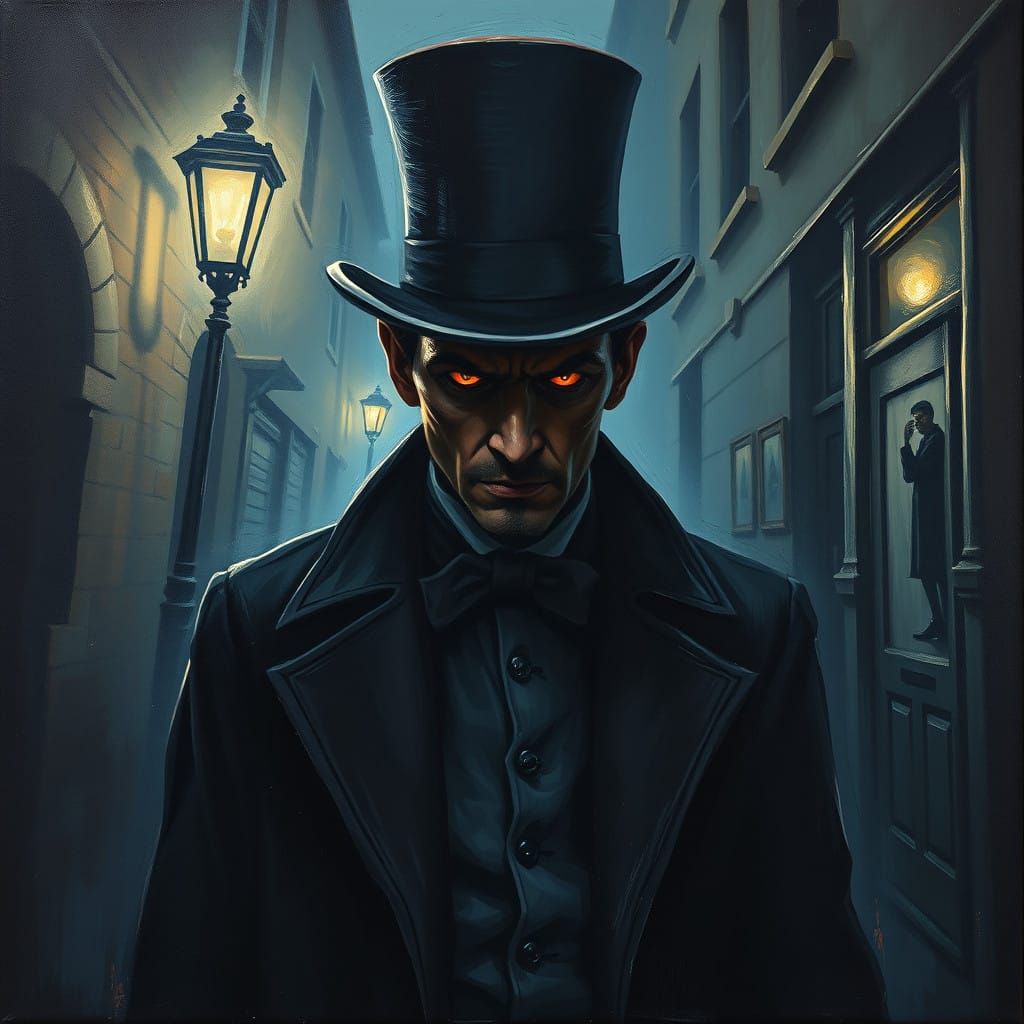 Mysterious Figure Haunts 19th Century London Alleyway in Neo...