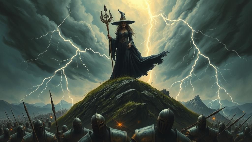 Regal Witch Conjures Storm Over Battlefield
