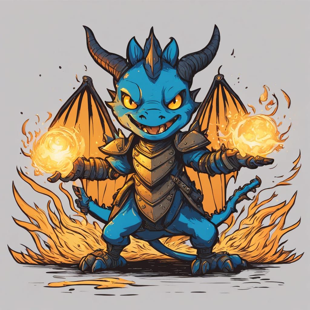 Mystical Scene Unfolds from a Boy's Magic