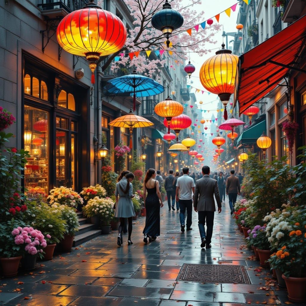 Abstract Souls Floating in Electric Atmosphere