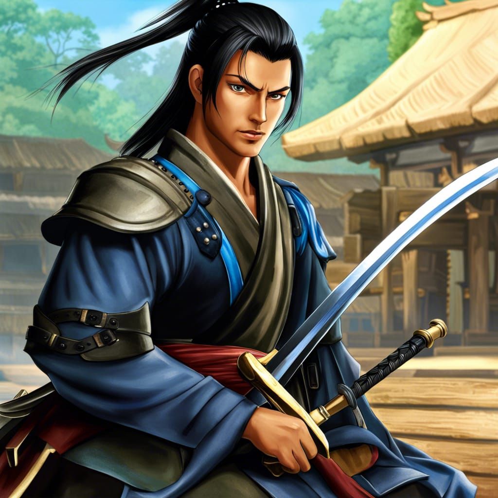 Masamune: Medieval Japanese Swordsmith in Anime Style