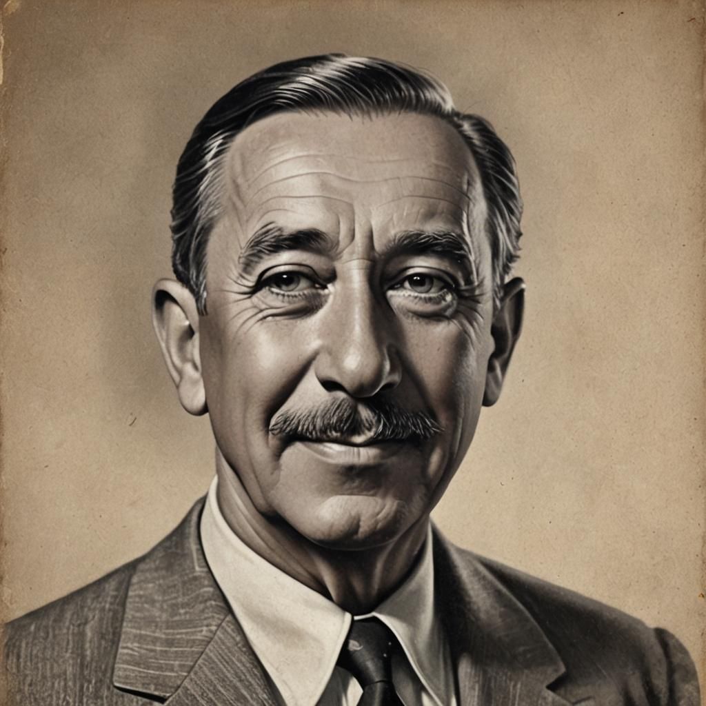 Walt Disney Portrait: Digital Art