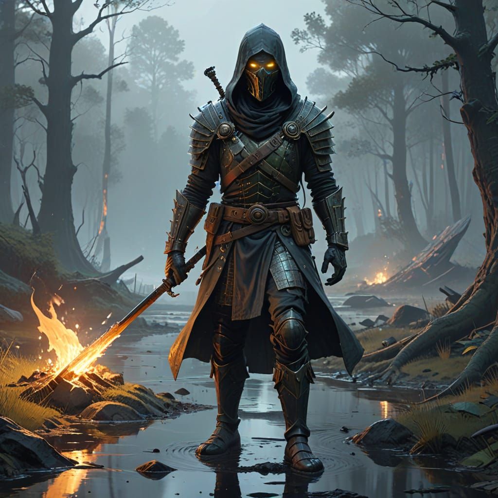 Medieval Lord of Death in Dark Fantasy Realm