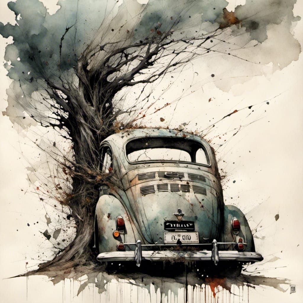 AI Interpretation of "W Car Fart Tree" Prompt