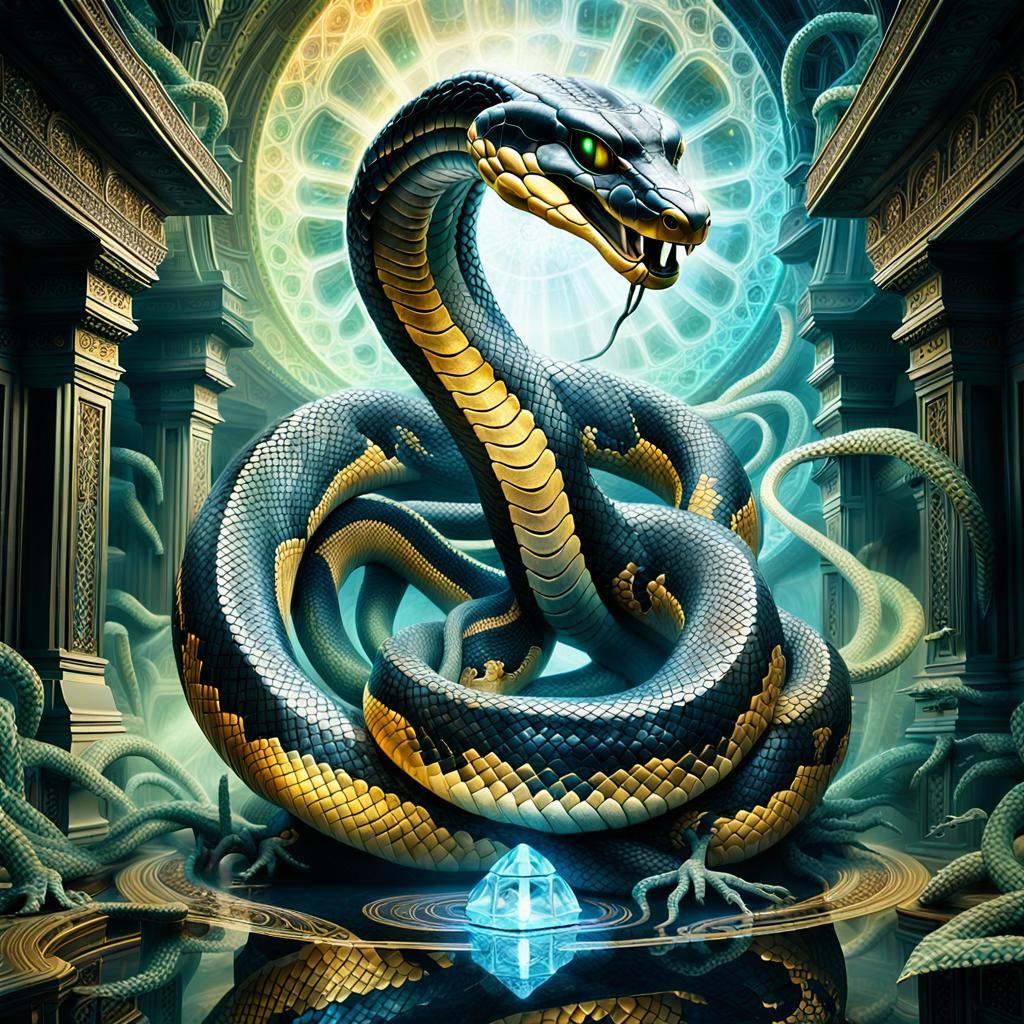 Mystical Cobra Transforms into Cosmic Serpent