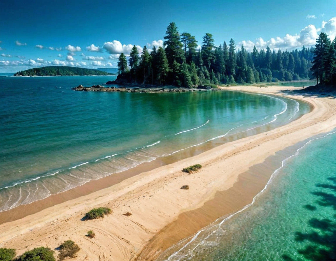 Epic Nordic Forest with Majestic Redwoods and Spruce in a Dr...