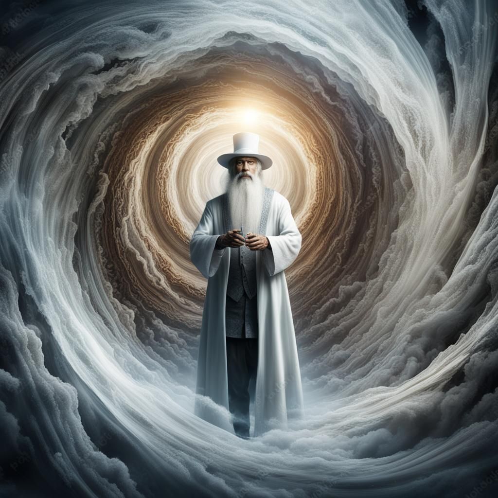 White Magician in Vortex: Digital Matte Painting