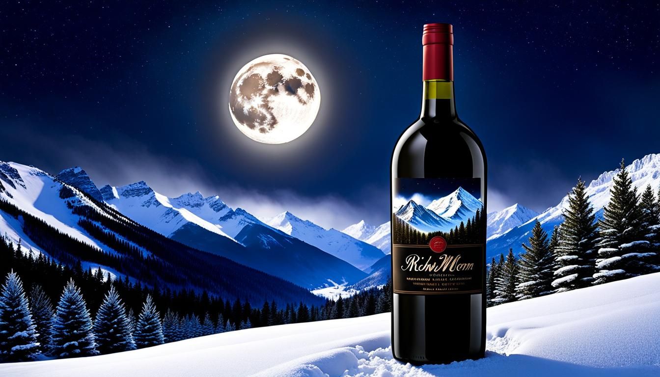 Rocky Mountain Winter Solitude Under Full Moon