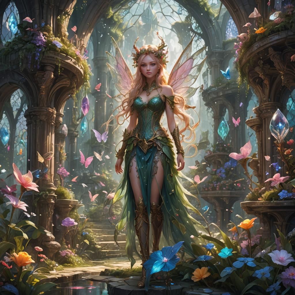 Magnificent Fairycore Fantasy Concept Art in 8k
