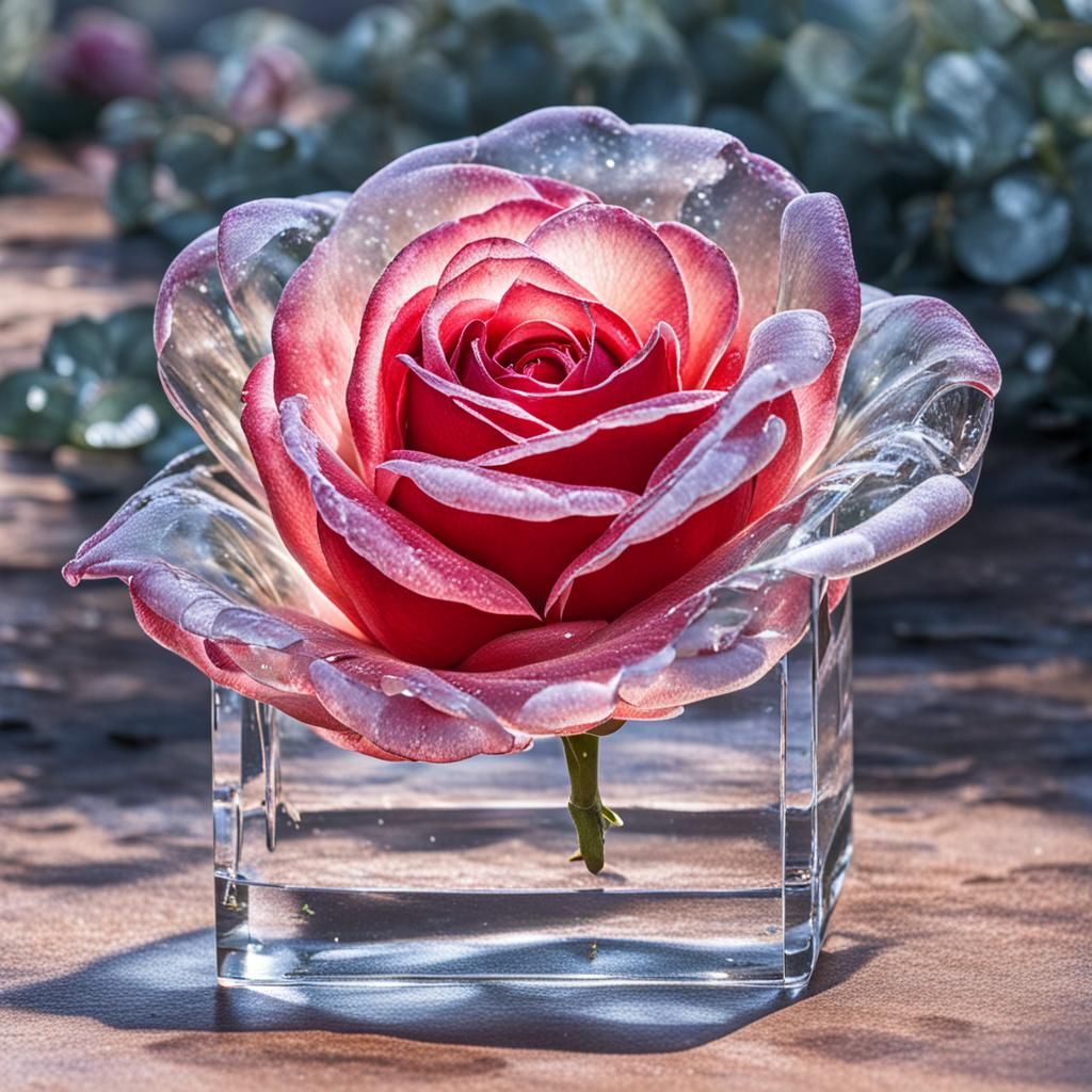 Crystal Clear Rose Digital Rendering