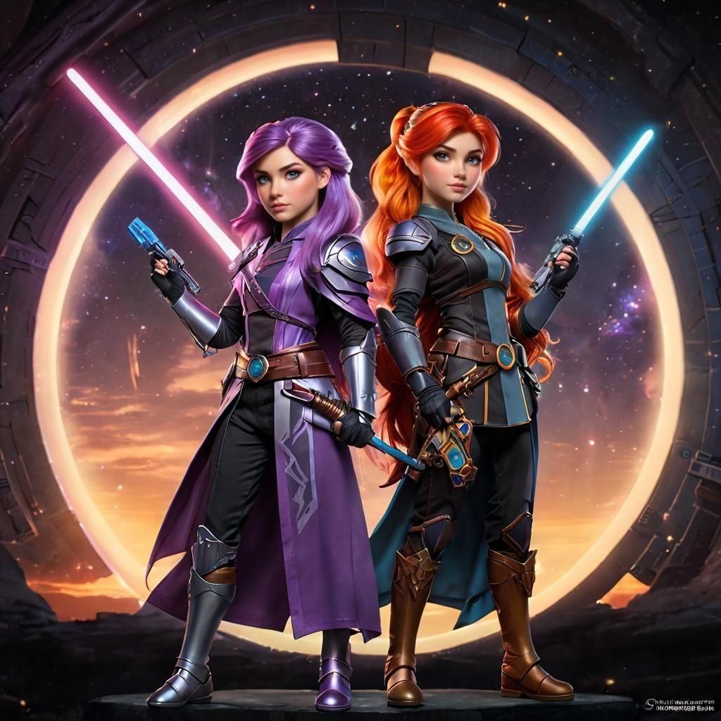 My Little Pony Jedi Knights in Stargate Scene