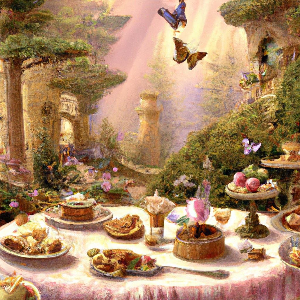 Ethereal Fairy Dessert Banquet in Fantasy Style
