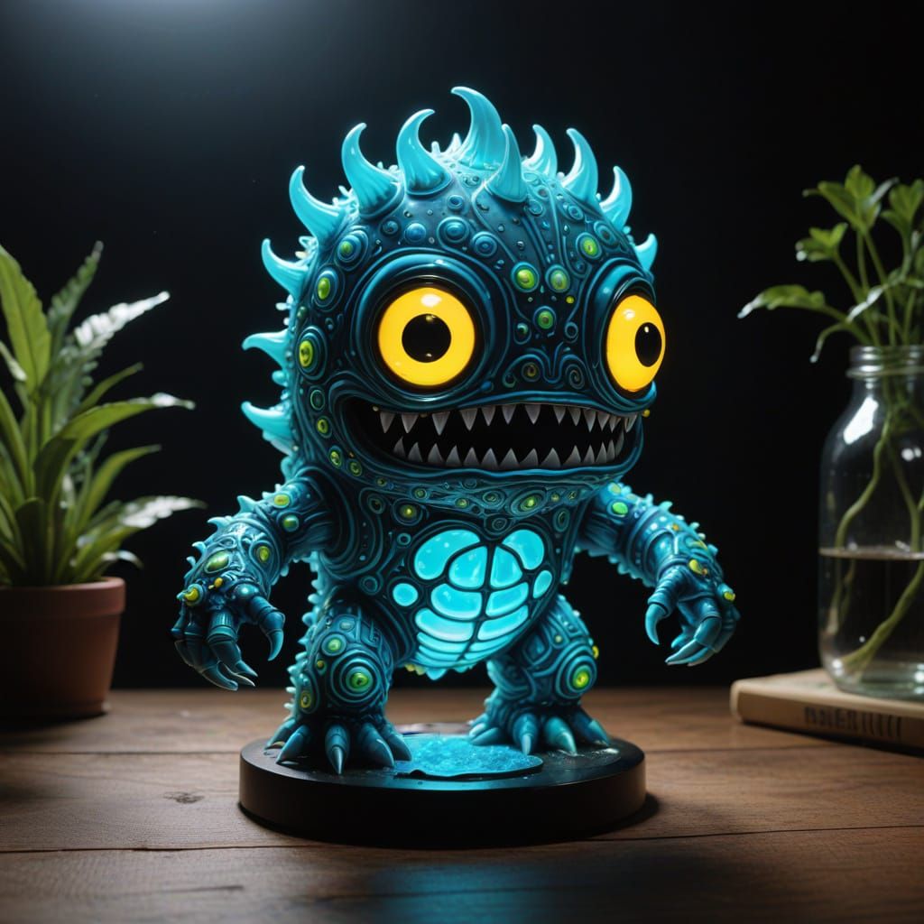 Glowing Beast in Ethereal Light