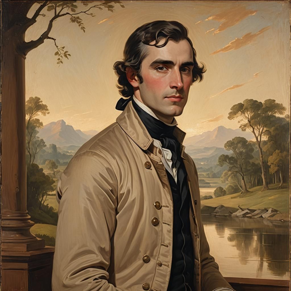 Neoclassical Portrait of Samuel Albee, 1797