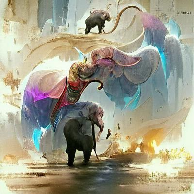 Fantasy Elephant Artstation Illustration