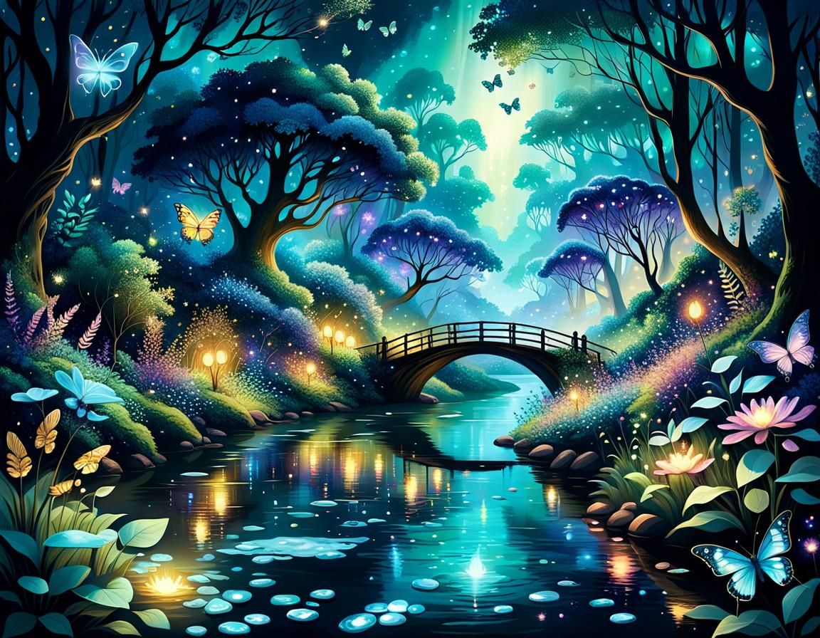 Iridescent landscape