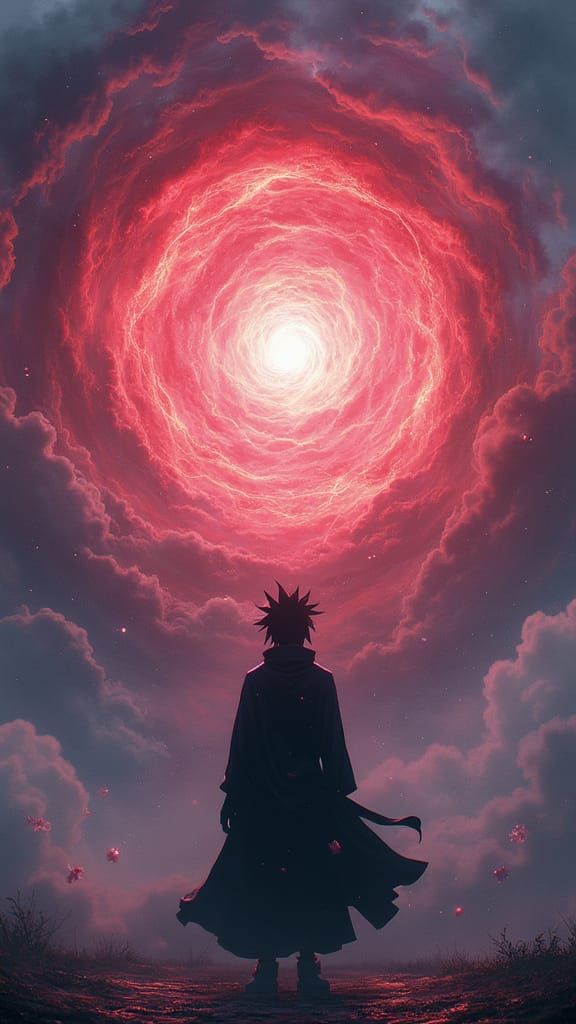 Majestic Itachi Uchiha Radiates Intensity in Ethereal Aura