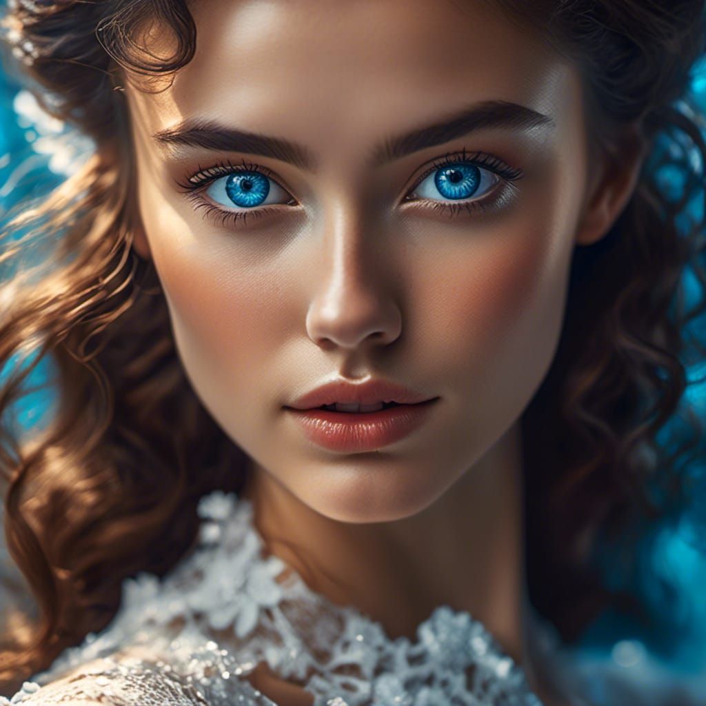 Dreamy Brunette in Wedding Gown, RAW Photograph