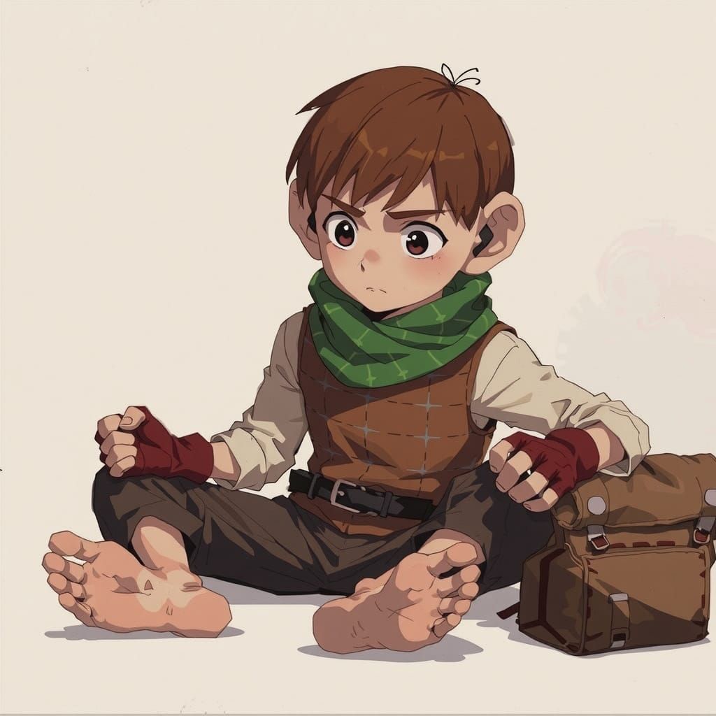 Chilchuck in Vibrant Anime Style