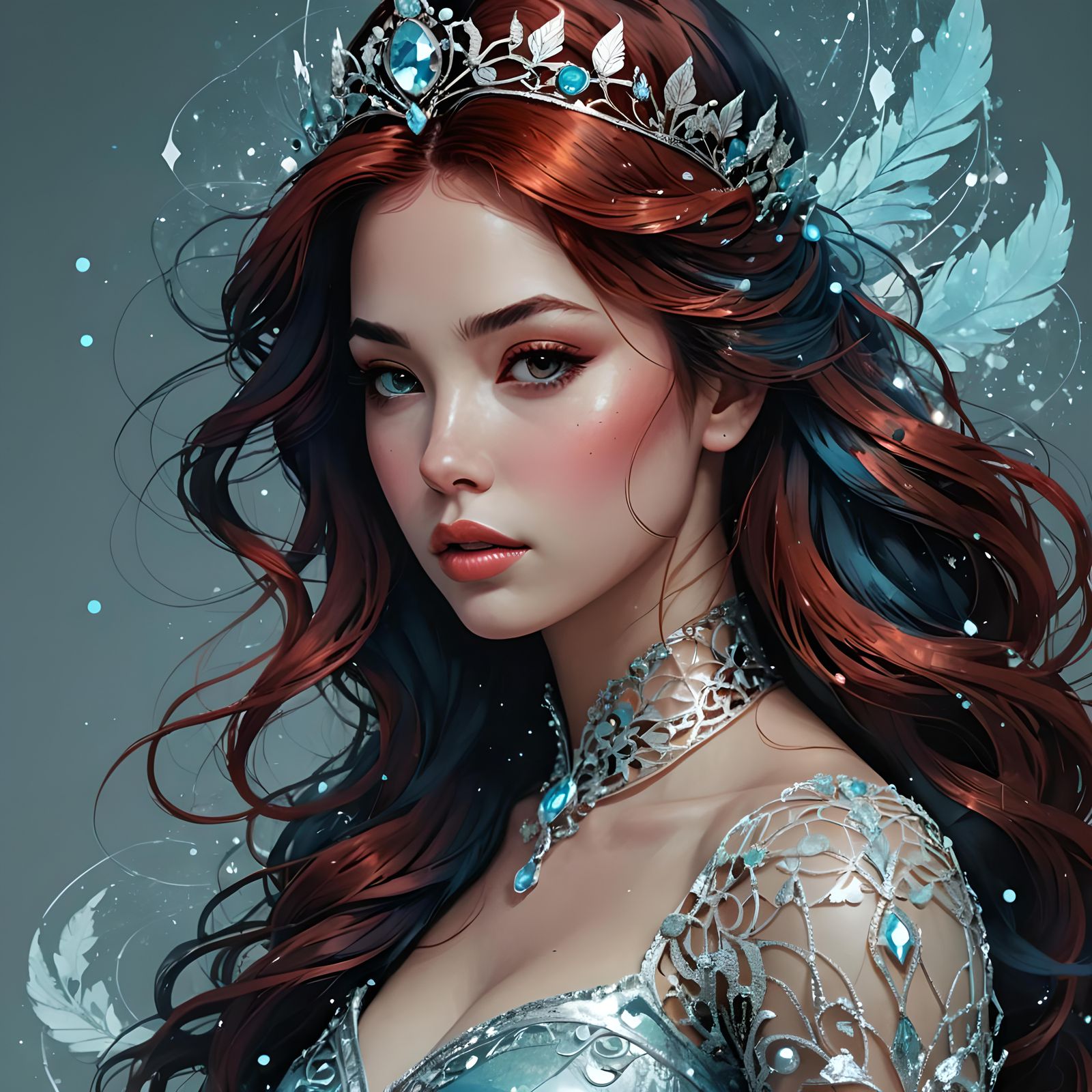 Gorgeous Princess Ariel Portrait in Digital Art Style