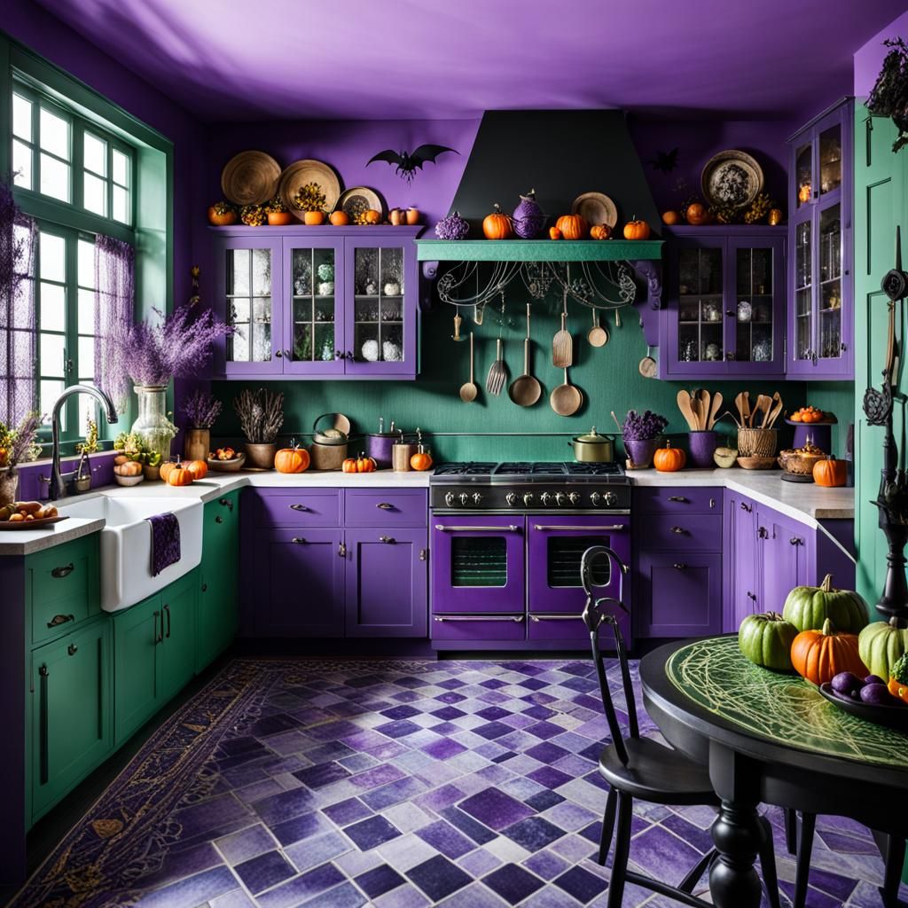 Halloween in a Witchy Mediterranean Kitchen