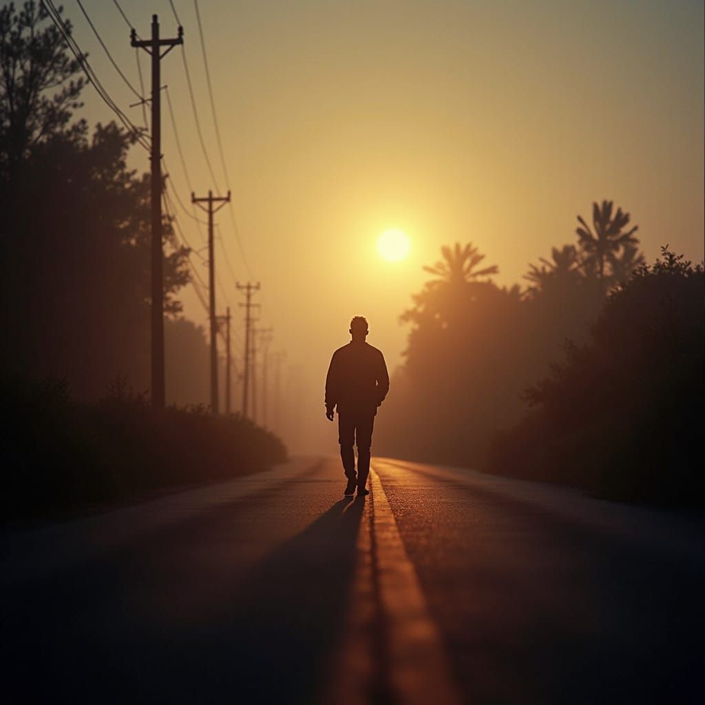 Nostalgic 1980s Landscape in Dreamlike Cinematic Style