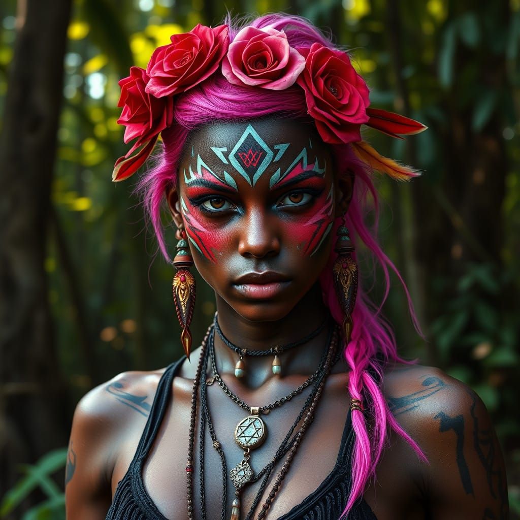 Bohemian Goddess in Forest Glory