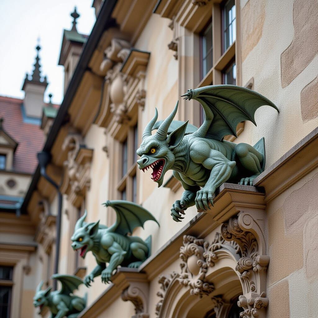 Baroque Palace Meets Gothic Gargoyles