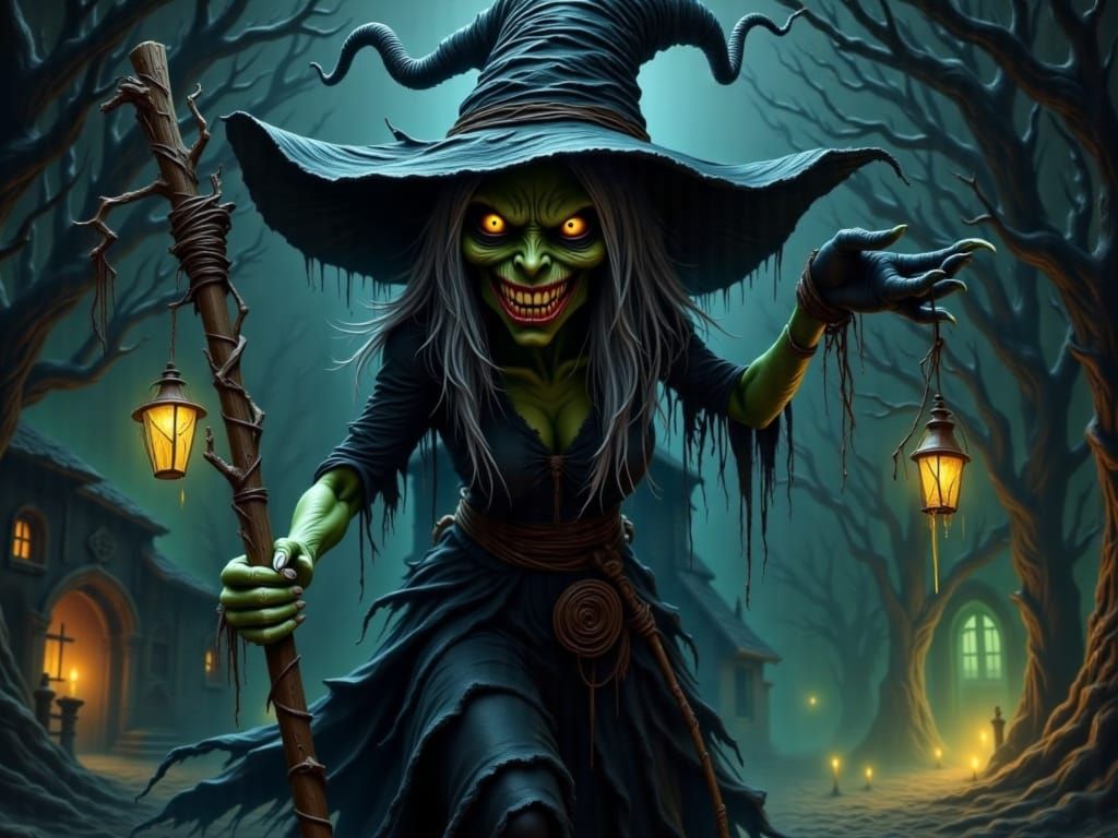 creeping evil witch