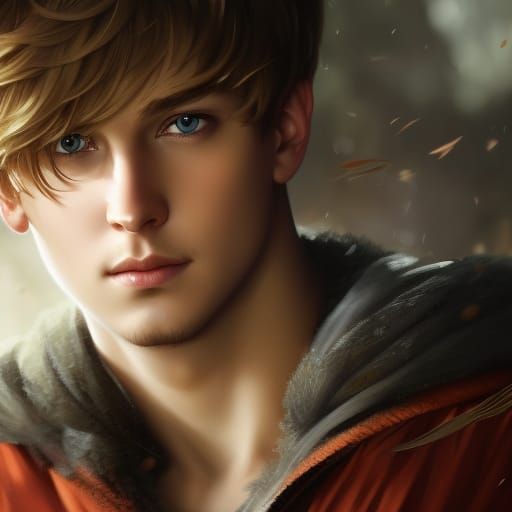 Charming wild teen portrait