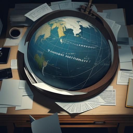 Financial Management Concept Art in Corporate Office