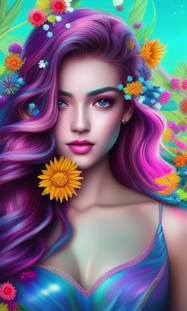 Candy Kisses and Sunny Day: Surreal Illustration