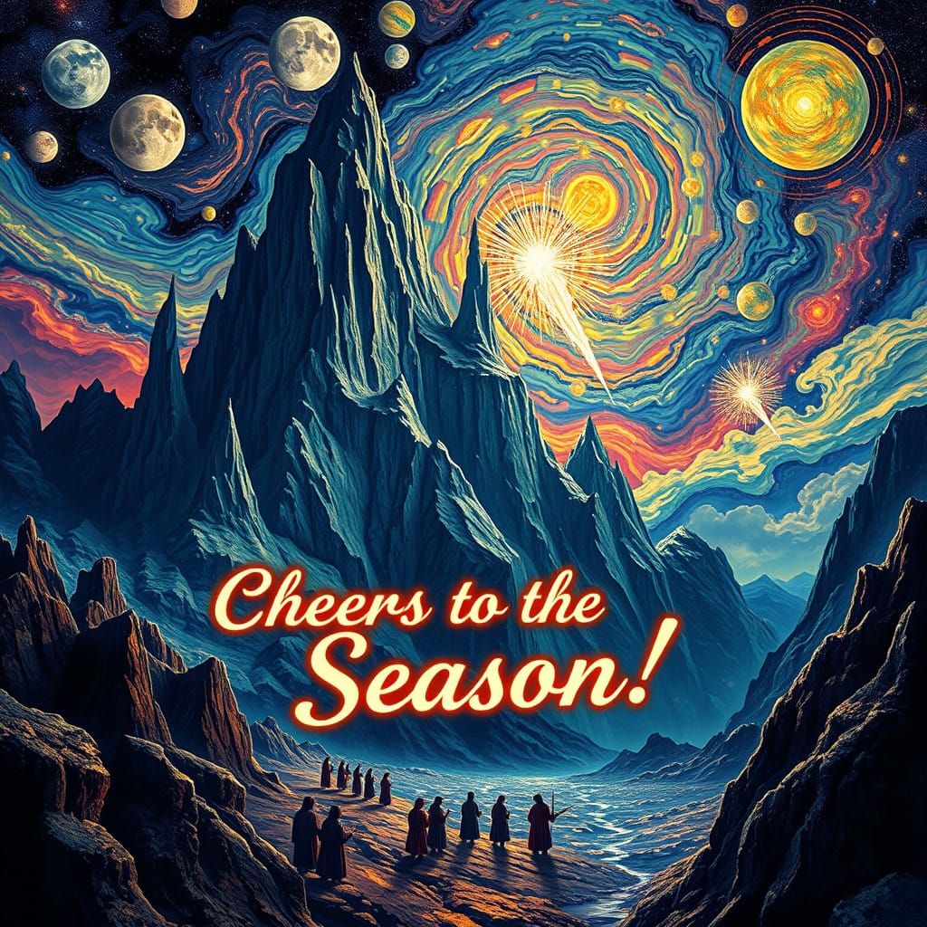 Dreamlike Fractal Celestial Landscape