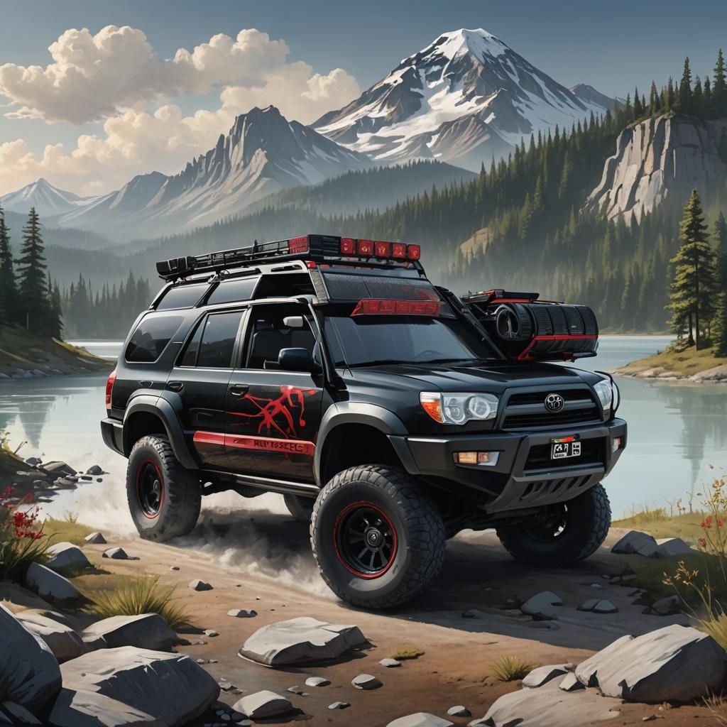 Modified 2001 Toyota 4Runner Concept Art