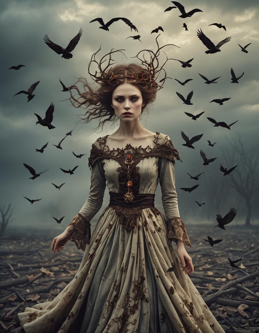 Ethereal Portrait of the Spirit of Vengeance