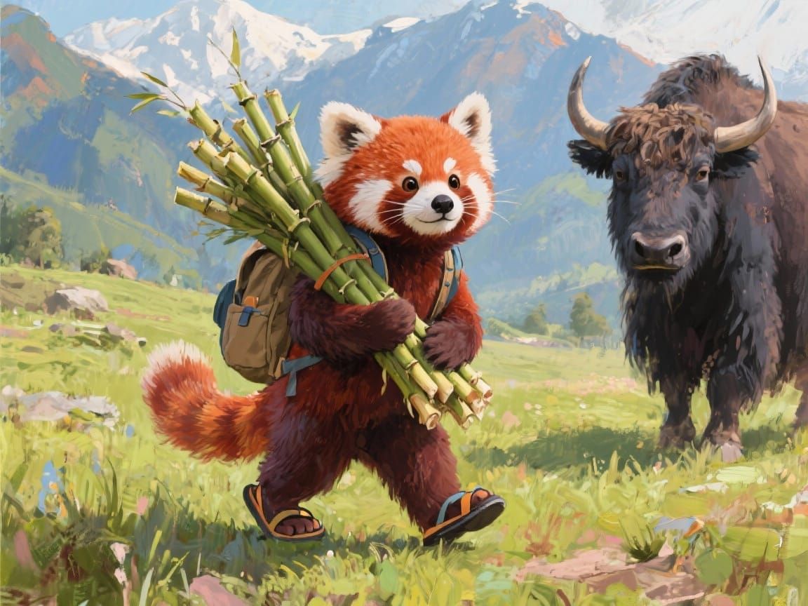 A Red panda of the Himalayas