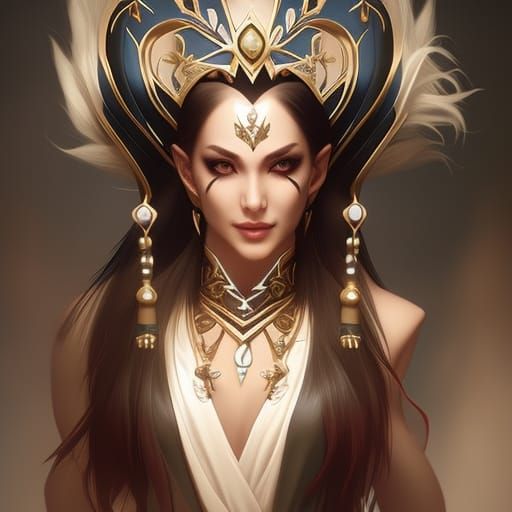 Happy Goth Fairy Clown Dancing, Digital Art