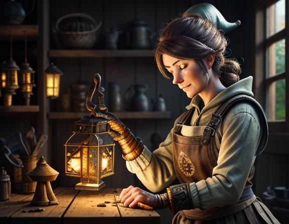 Gnome Crafts Automata: Epic Cinematic Digital Painting