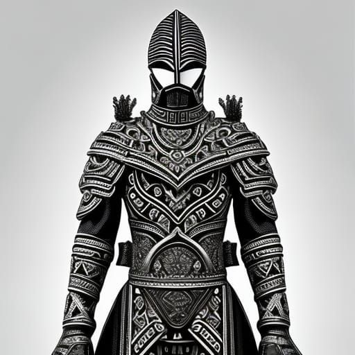 Intricate Royal Knight in Super-Resolution