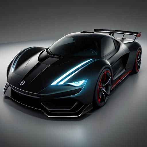 Futuristic Sports Car in Dark Academia Style
