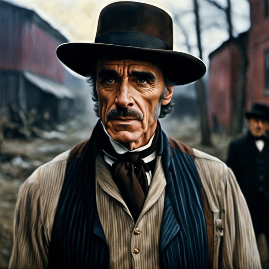 Bill the Butcher: 1840s New York Portrait in Gouache