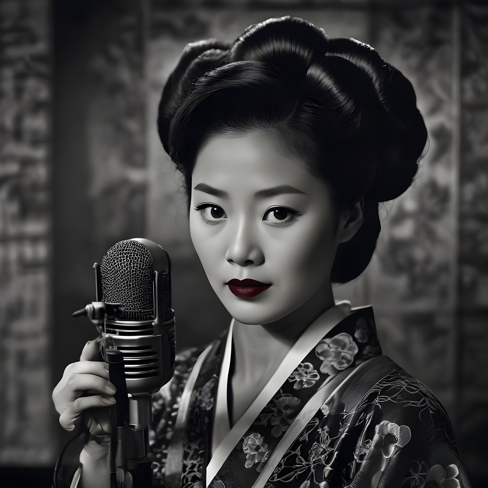Mysterious Asian Radio Announcer from the 1940s