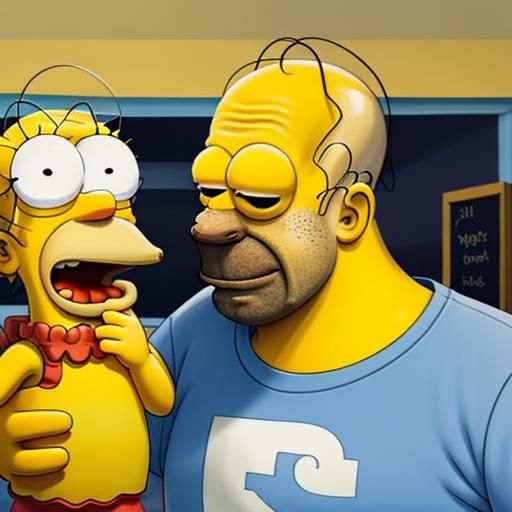 Homer Simpson Cannibalism: A Cartoon Parody