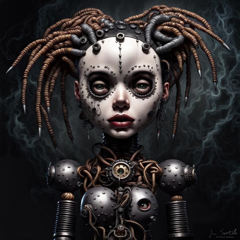 Industrial Rivet Head Porcelain Doll (Continued)