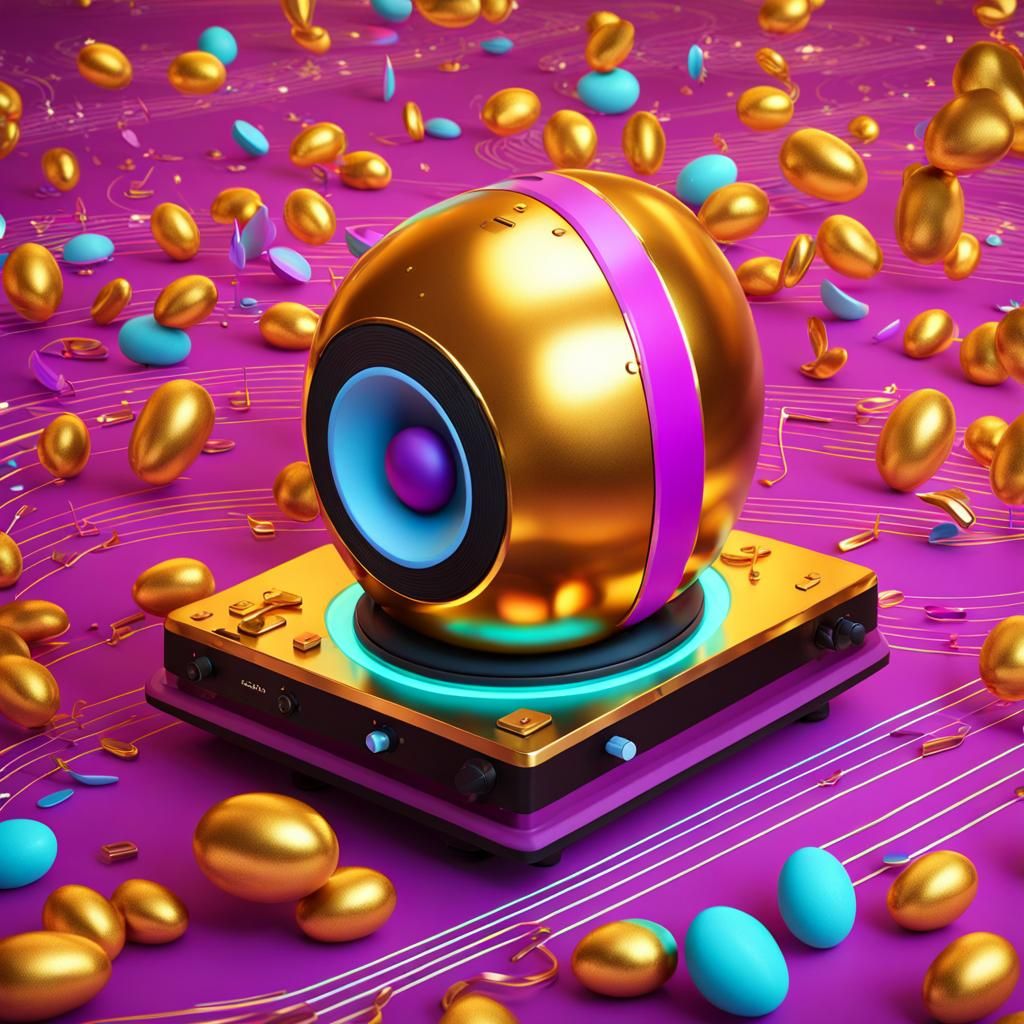 Golden Egg Candyland Beats in Candy Art Style