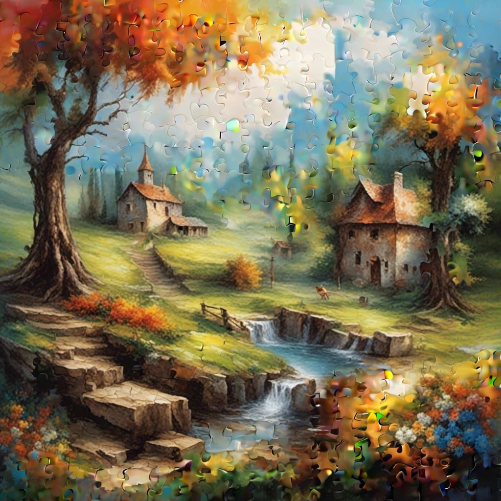 <lora:My model:1.0> acrylic <lora: time to play landscape pu...