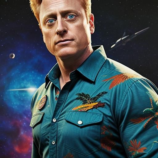 Alan Tudyk as Space Cowboy in Hawaiian Shirt