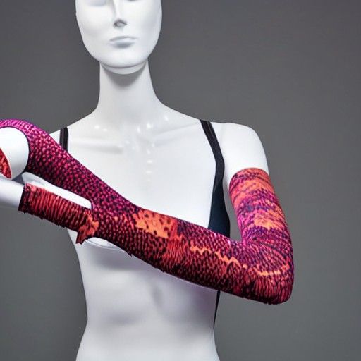 Bicep Compression Sleeve with Boa Lacing on Mannequin Arm