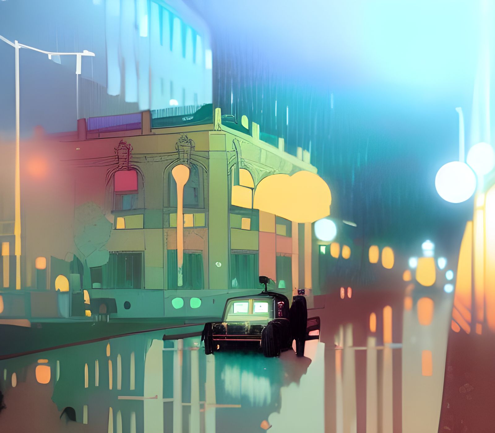 Berlin Nightlife in Film Noir Style