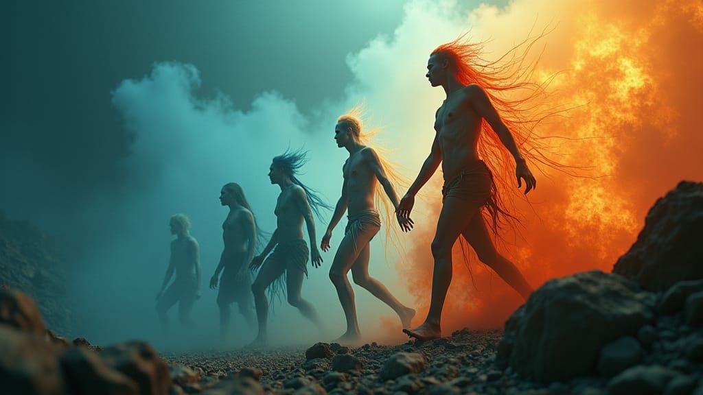 Elemental Beings in a Blockbuster Film Still